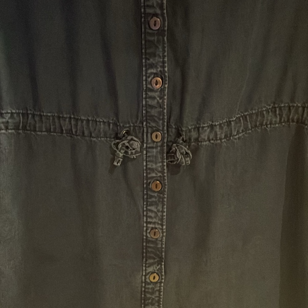 Paige Mila Chambray Button Down Denim Shirtdress - image 7